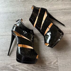 Vero Cuoio Black Glamorous Platform Heels